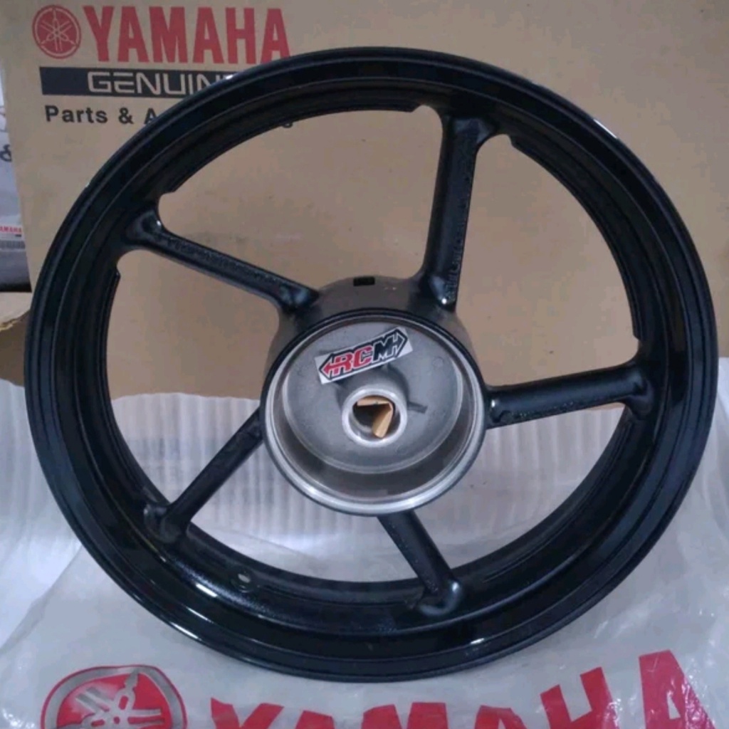 45P-F5338-00-33 CAST WHEEL REAR VELG CW VELEK PELEK BINTANG RODA BELAKANG BYSON 45P1 WARNA HITAM ORI ORIGINAL YAMAHA YGP ASLI