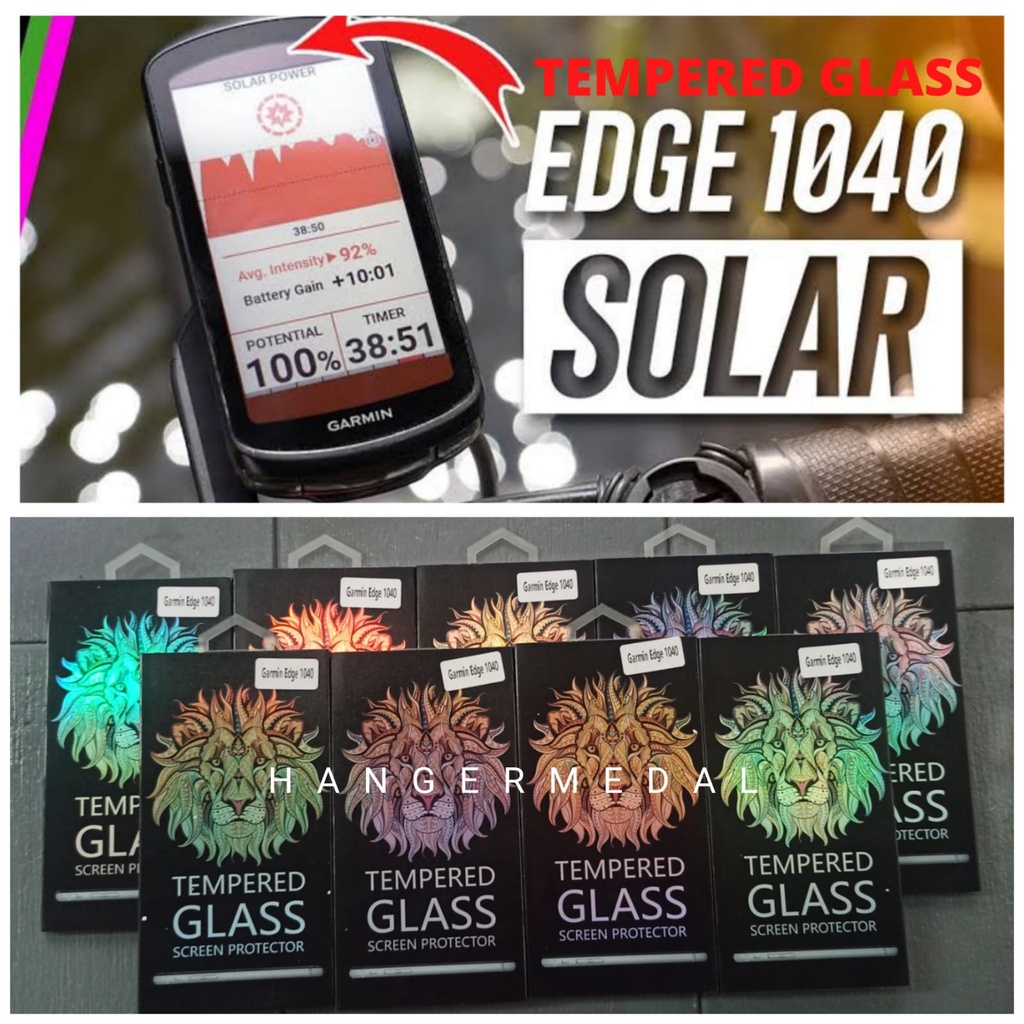 Tempered Glass Garmin Edge 1040 Solar Screen Guard Pelindung Layar