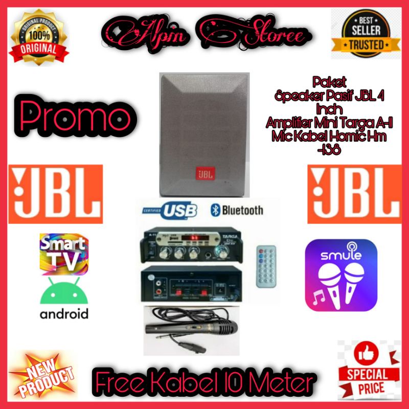 Promo Paket Murah Cafe/Karaoke/DLL Speaker JBL 4 Inch Original 1 Titik
