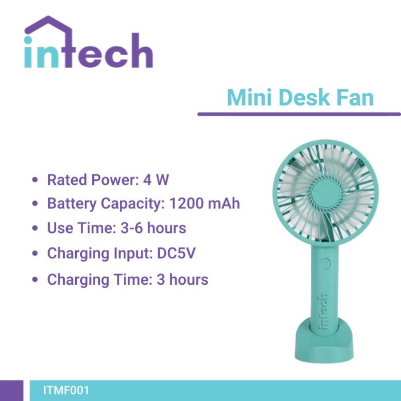 Intech Mini Desk Fan