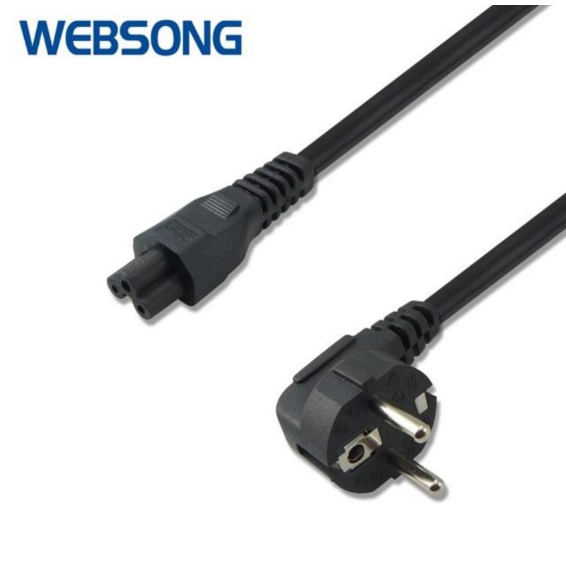 Kabel Power 3 Pin Laptop 1.8M 3M 5M 0.15x1mm OD7.0 1000watt WEBSONG