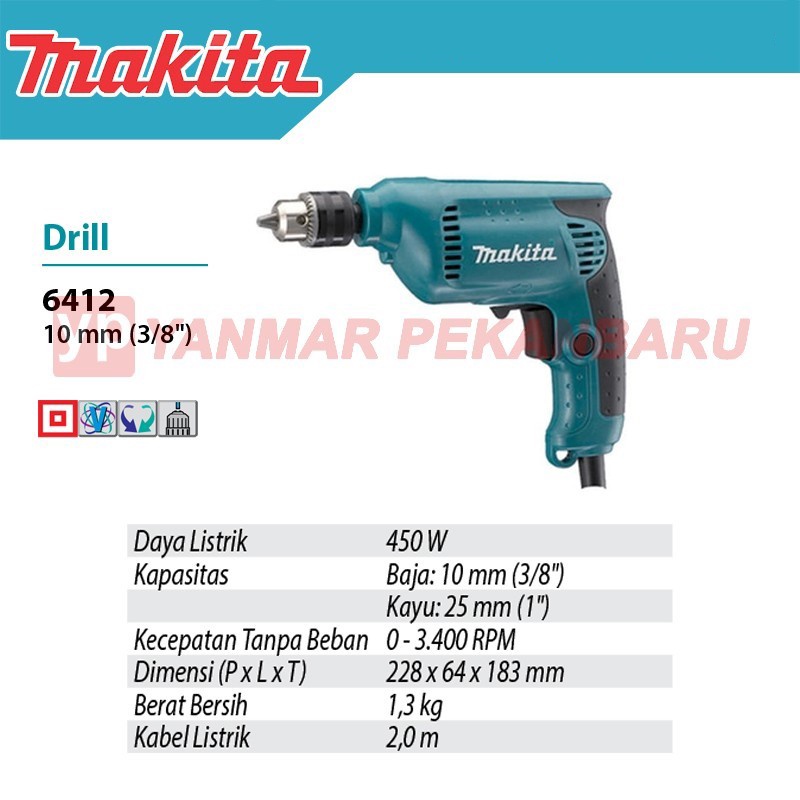 Mesin Bor Makita 6412