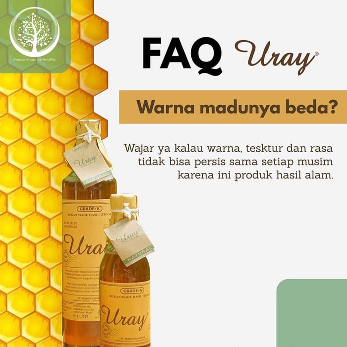 

d201nhd Madu Uray Natural Honey 330Ml / Raw Natural Honey / Madu Lebah Hutan Ds201Fs