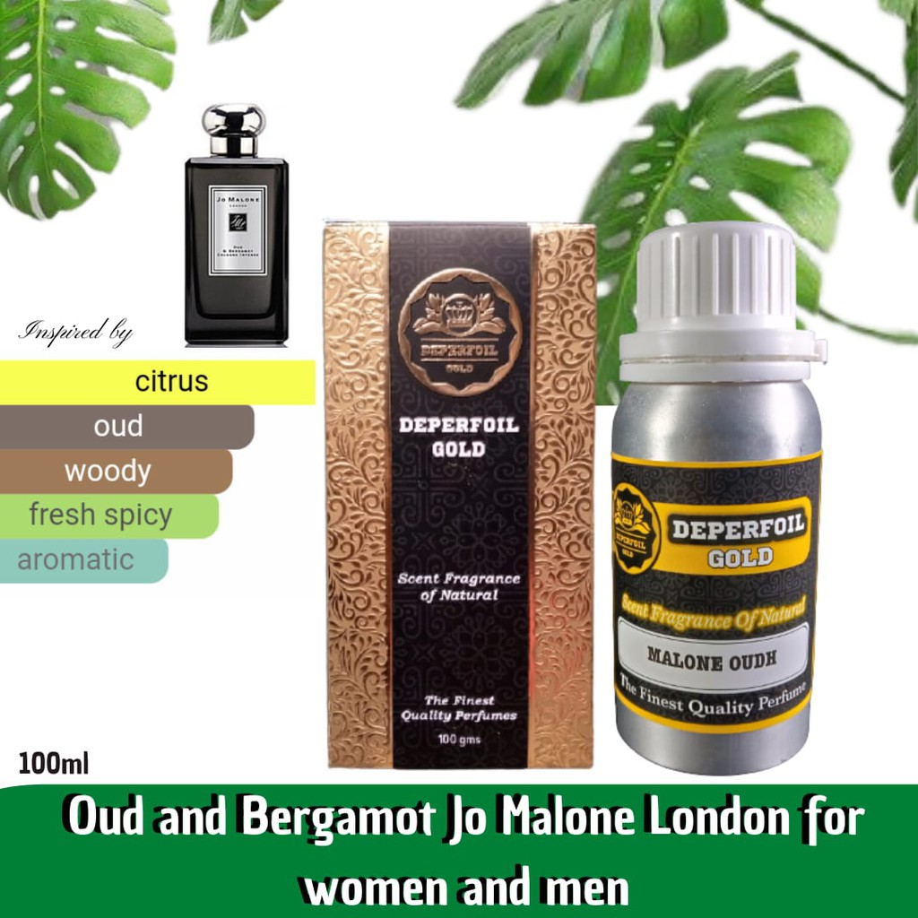 Parfum Jo malone Oud & Bergamot / Parfum Jomalone Oud 100 ml kemasan segek by deperfoil gold