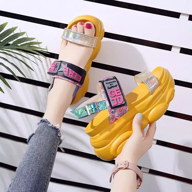 SEPATU/SANDAL WANITA TERBARU 2020 - AESTHETIC ( WEDGES ) ( GEJD ) - BY TASOGARE