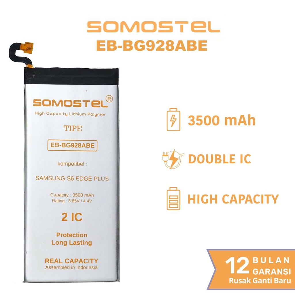 Somostel - EB BG928ABE Galaxy S6 Edge Plus Batre Batrai Baterai