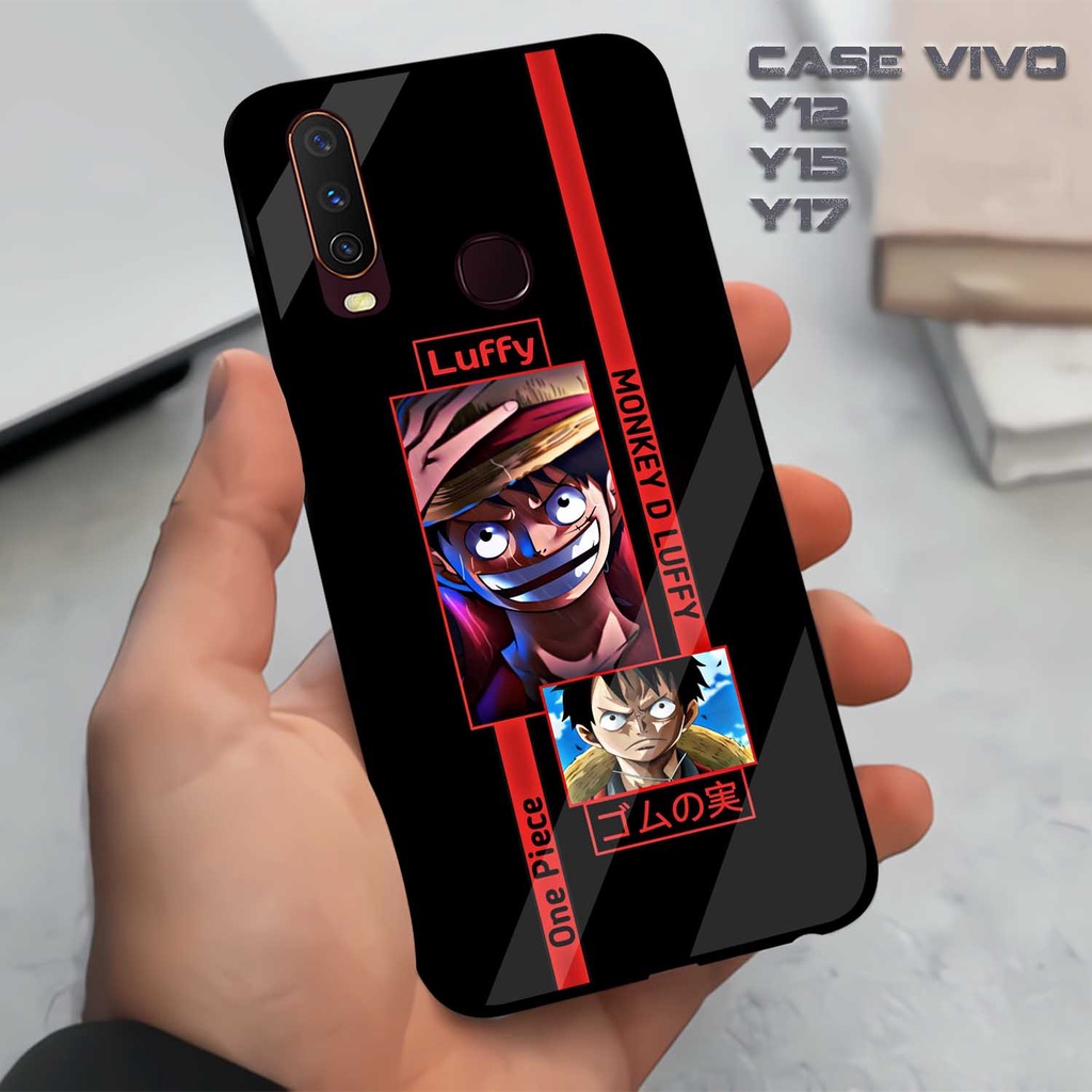 Case Kilau VIVO Y12 | Y15 | Y17 | Casing Hp Glossy Motif One Piece Anime