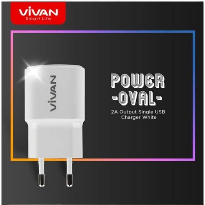 Charger Vivan Power Cube (Batok Charger+Kabel) Kabel Cas Charger Vivan HMP