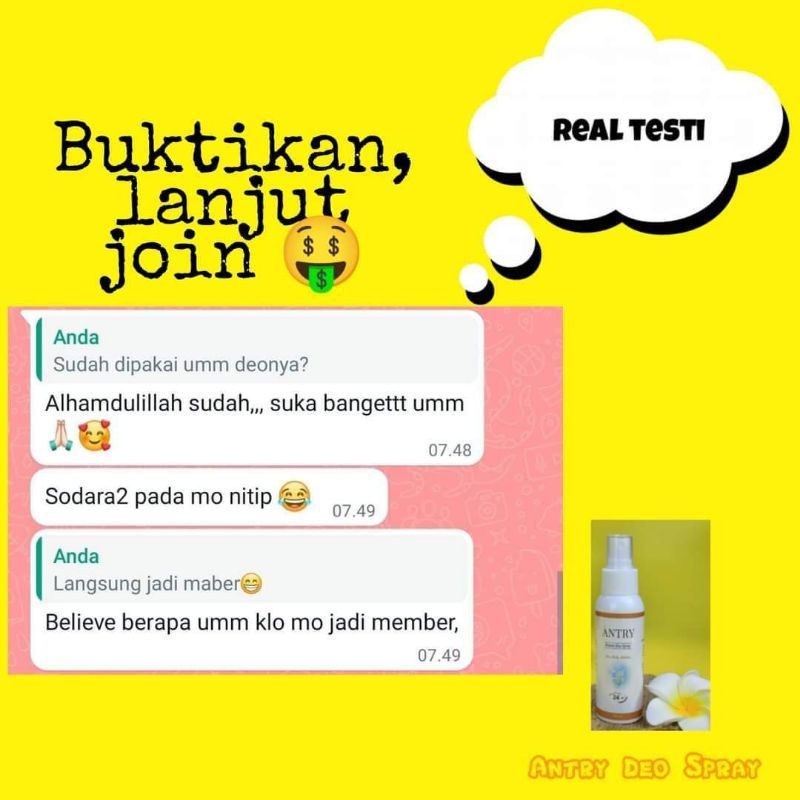 [COD] Deodorant Spray ketiak/ Menghilangkan Bau Badan/