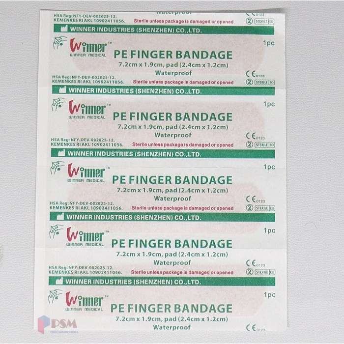 Finger Bandage Waterproof Winner sejenis Plester Hansaplast Standart / Plesterin Onemed