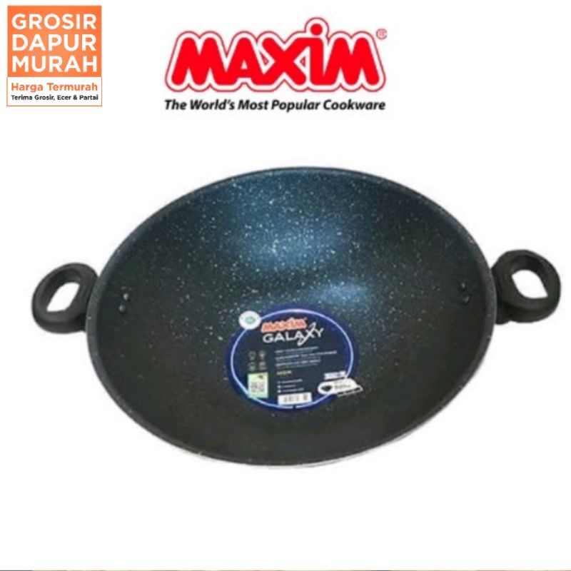 WAJAN TEFLON ANTI LENGKET MAXIM GALAXY 36 CM TERMURAH