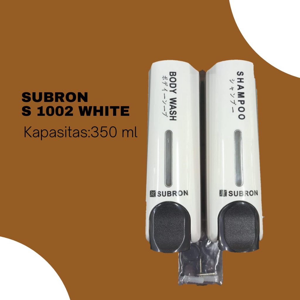 Tempat Sabun Cair Subron S 1002 White Double