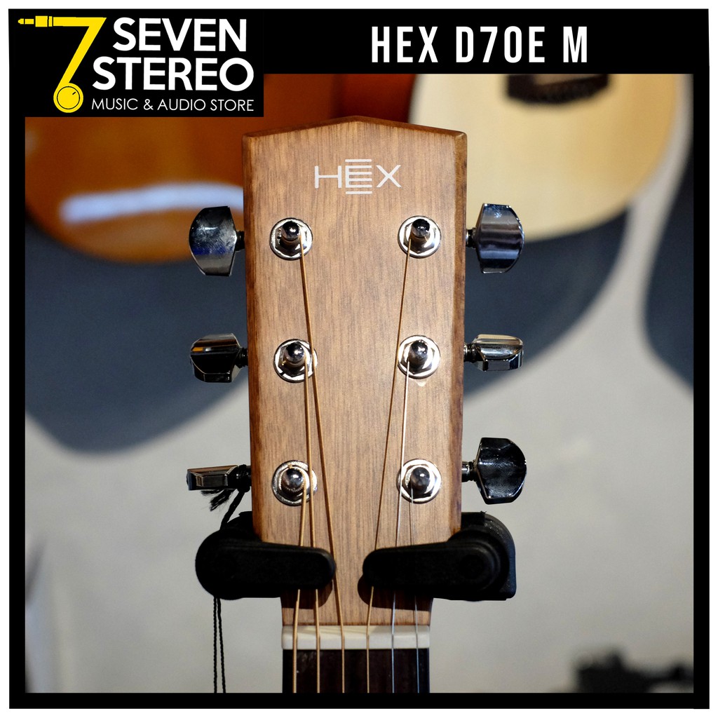 Hex D70E M D70 EM Natural Acoustic Guitar