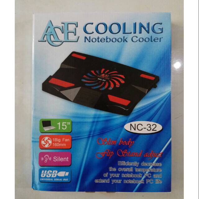 Cooling pad Cooler Pad Fan - Kipas pendingin Laptop - Ace NC-32 NC32