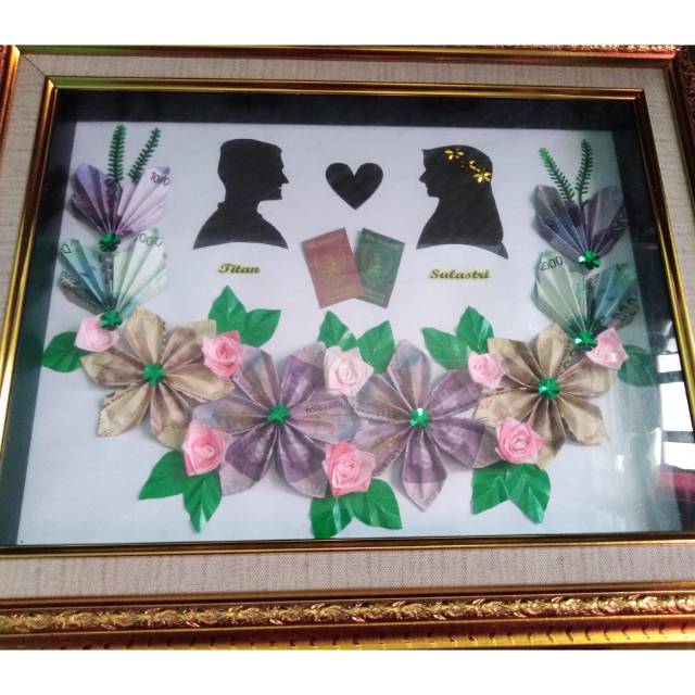 Mahar nikah, mahar bunga, mahar siluet, mahar unik, mahar cantik, mahar pernikahan