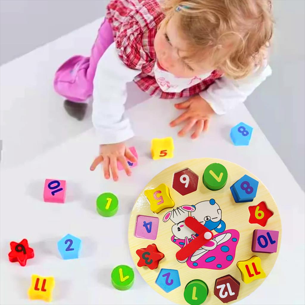 Mainan Edukasi Anak Puzzle/ Mainan Edukatif Anak Puzzle Bentuk Jam