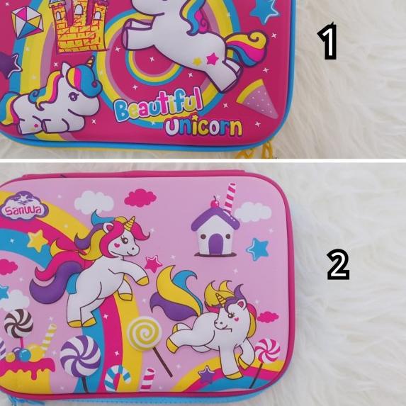 

✦ TEMPAT PENSIL SANWA SEPERTI SMIGGLE HARDTOP MOTIF TIMBUL 3D ۝