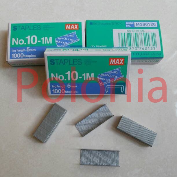 

Isi Staples Max Kecil No. 10 -1M / Refill Stapler No 10