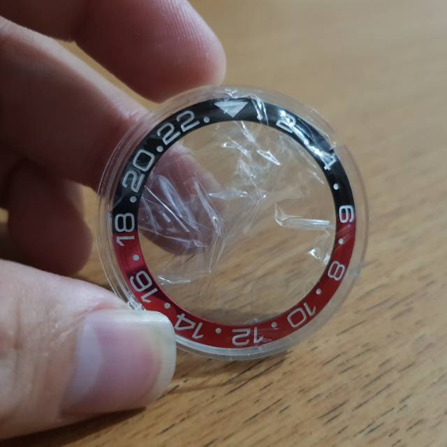 Bezel ceramic jam tangan gmt coke cocok untuk mod seiko rolex atau homage