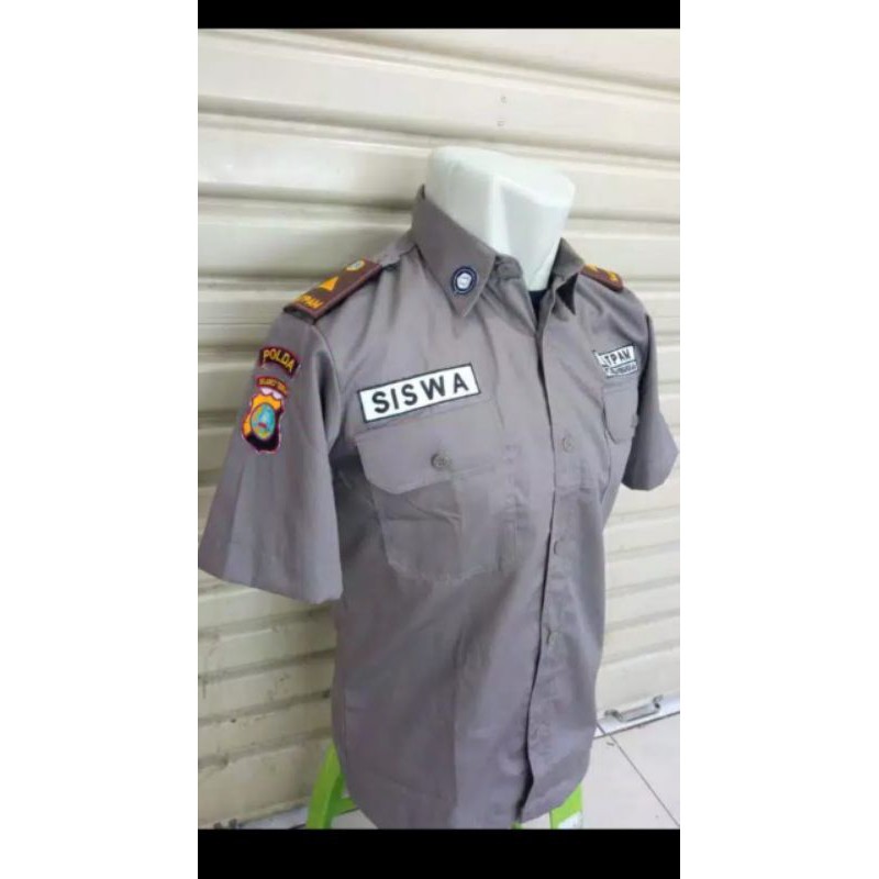 baju pdh satpam baru lengkap plus celana