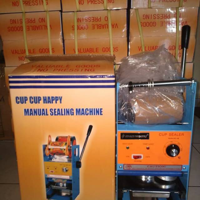 Mesin Cup Sealer eton press minuman gelas murah