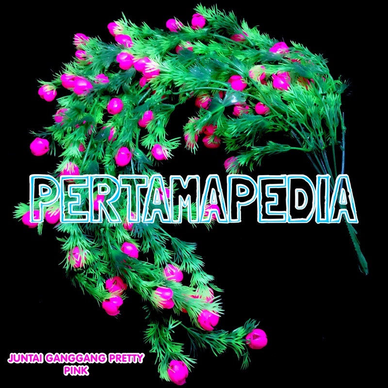 JUNTAI GANGGANG PRETTY PRITI/Bunga Plastik/Bunga Gantung/Bunga Hiasan/Bunga Dekorasi/Bunga Tempel-JUNTAIGGPRETTYPINK
