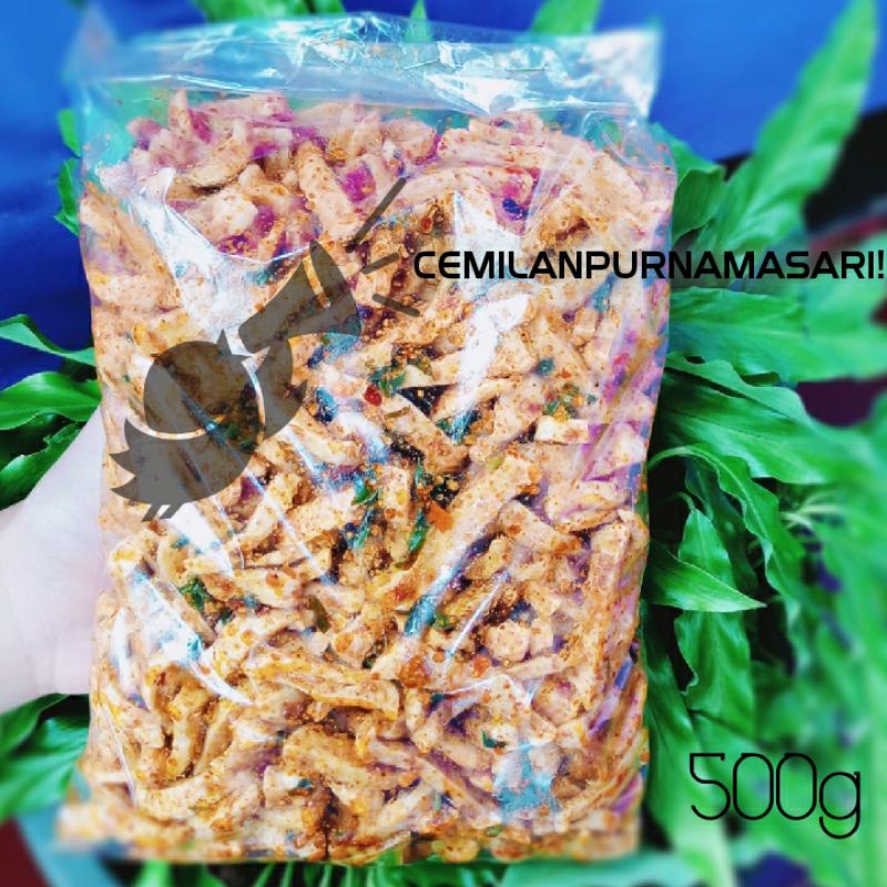 

CEMILAN Basreng Daun Jeruk Kriuk Hot Gurih /SEBLAK/PEDAS/SEUHAH/500gram