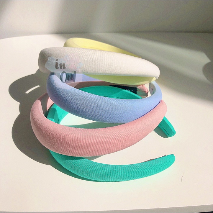 Bando Tebal Korea Empuk Headband Korean Pastel Bandana Wanita ACC07