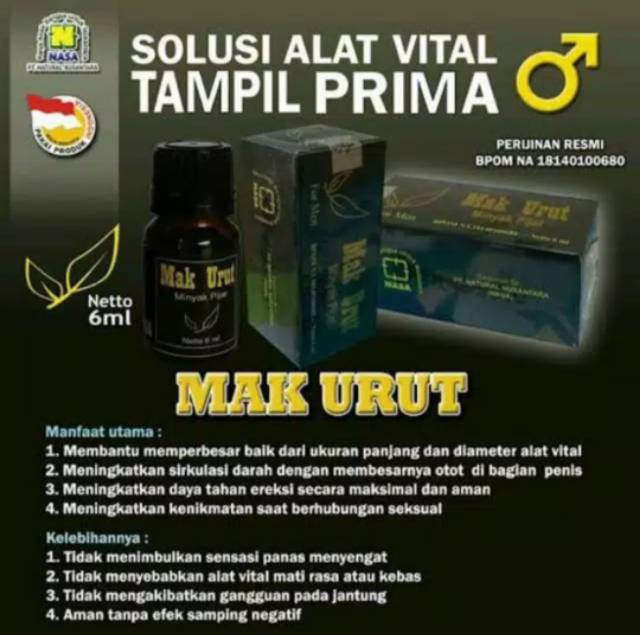 Jual Mak Urut Nasa Minyak Pijat Khusus Laki Laki Asli 100 Original