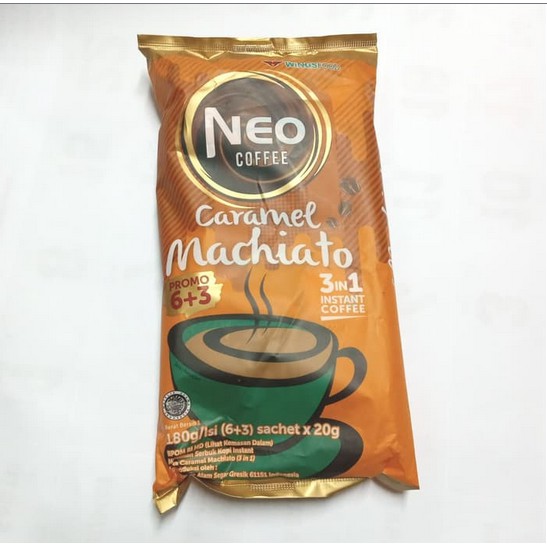 ISI 9 NEO COFFEE KOPI 3IN1 INSTANT 1 BUNGKUS - Caramel | Shopee Indonesia