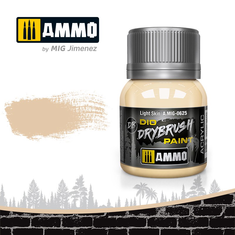 

AMIG0625 Drybrush : Light Skin (40ml jar) Ammo Mig