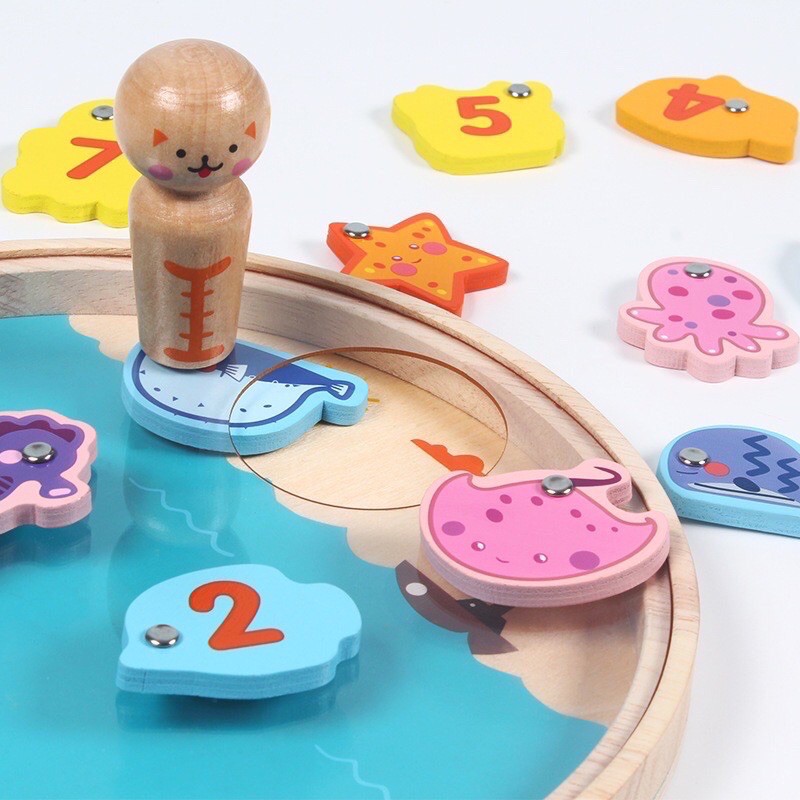 multi function fishing toys - learning about fish and numbers - mainan edukasi anak