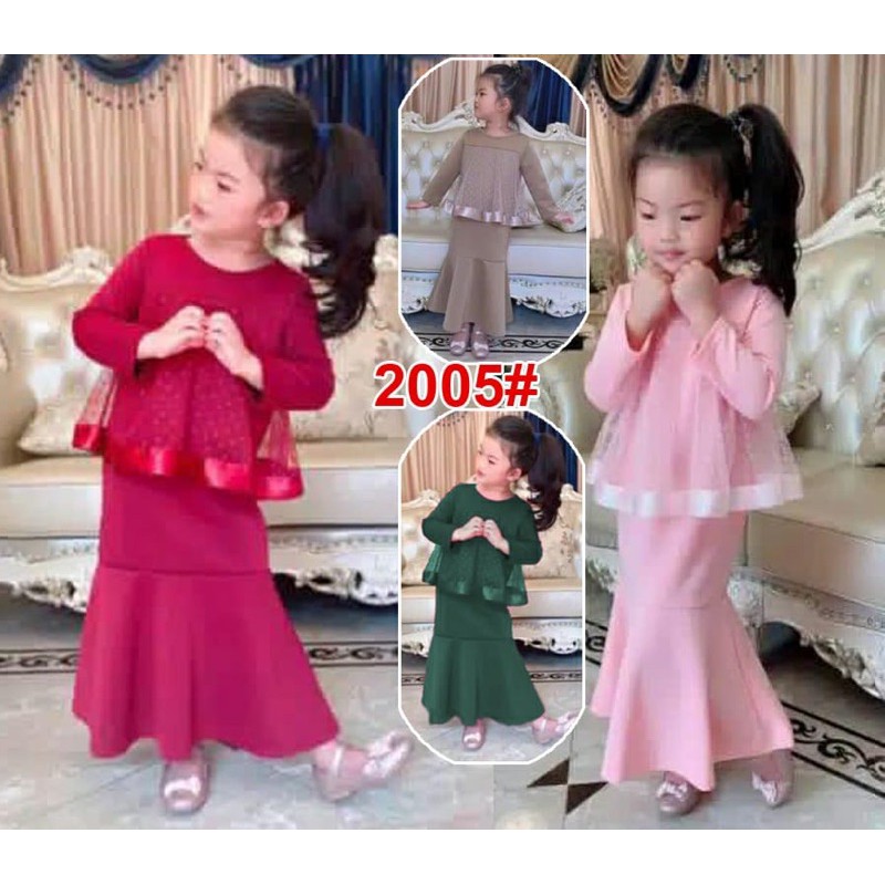 KIDS 2005# versi 8151# baju muslim anak/baju anak cople ibu//fashin anak terkini