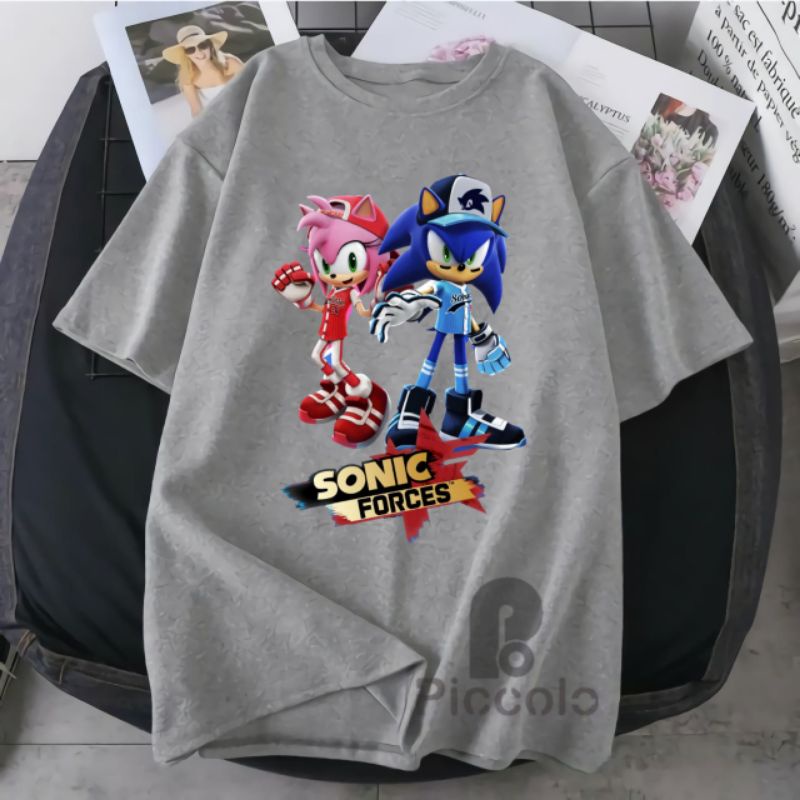 kaos anak anak/pakaian/motif sonic terbaru