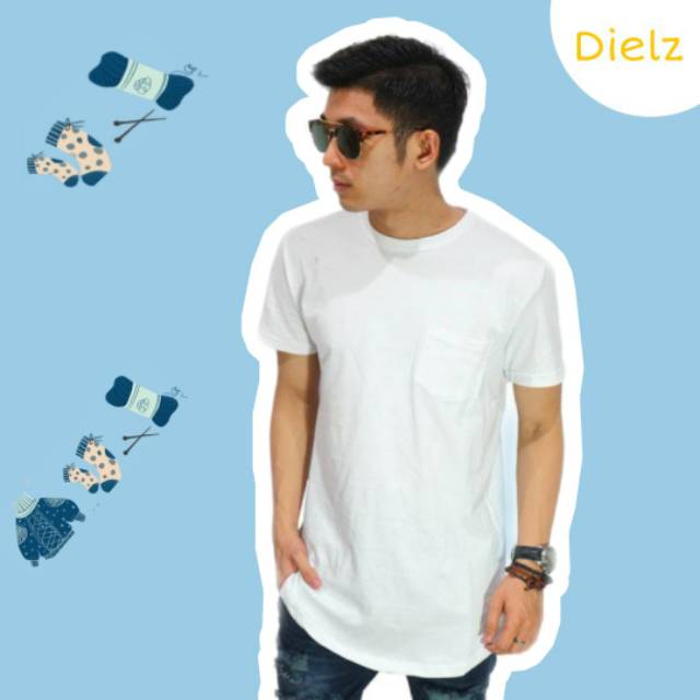 Longline Tshirt - Basic White