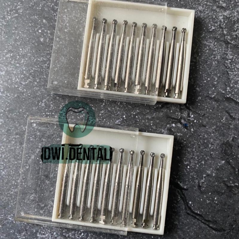 Z18- 1pcs bur tulang carbide tungsten bur metal bulat low speed round