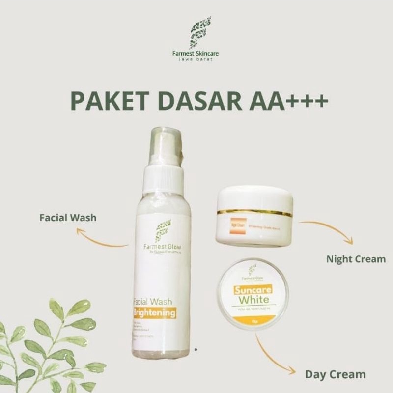 PAKET CREAM FLEK HITAM MEMBANDEL BY FARMA ESTHETICS / FARMEST GLOW