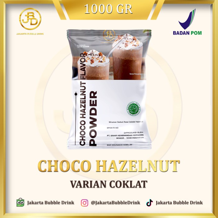 

(BISA COD) Choco Hazelnut Powder - Bubuk Minuman Aneka Rasa Jakarta Bubble Drink
