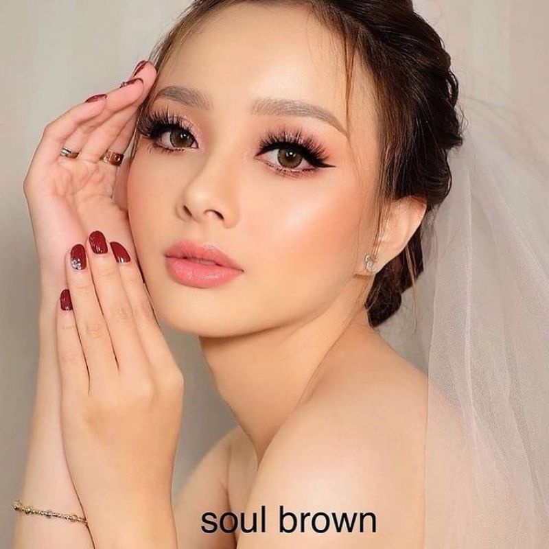 ORIGINAL Soul 3T Tone Gray Grey Brown Coklat Black Hitam Soft Lens Minus Murah isoul softlens