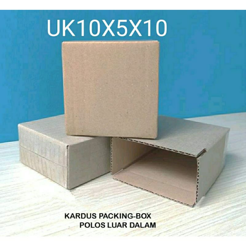 

KARDUS PACKING UK 10X5X10/KARDUS BOX MURAH/KARDUS POLOS LUAR DALAM