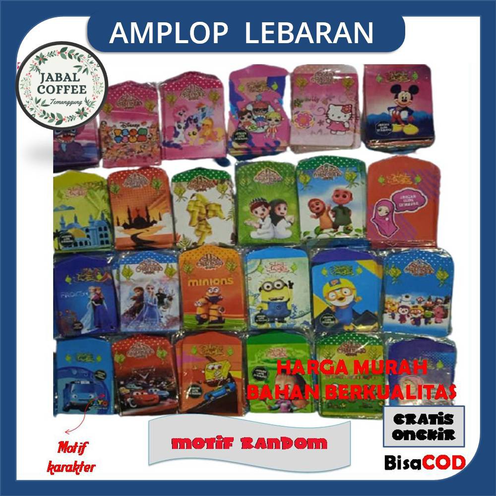 Amplop Lebaran Murah / Amplop Lebaran Idul Fitri Ukuran 7 x 11,5 Cm / Amplop Lebaran Gambar Unik J7