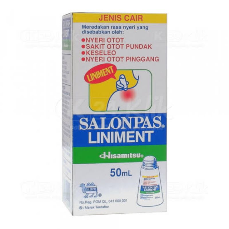 Salonpas Cair 30-50mL / Nyeri Otot / Sakit Pinggang