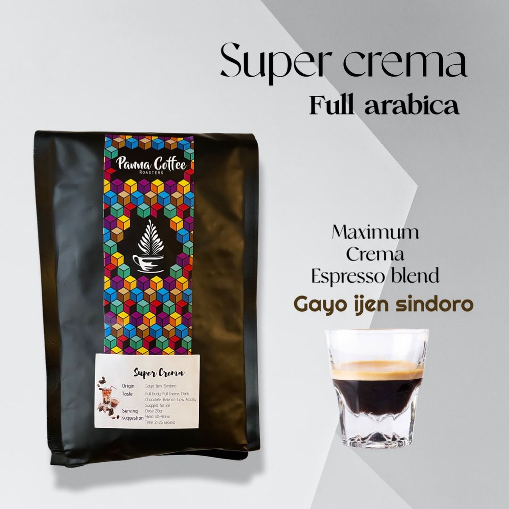 

espresso blend super crema full arabica