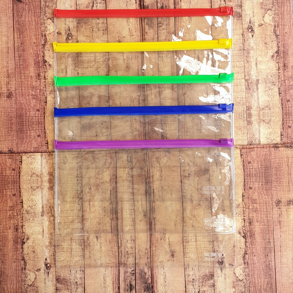 

Map Plastik Ziplock Tebal Merk Debozz A5 - Zipper Bag Tahan Air A5 - Map Kantung Transparant