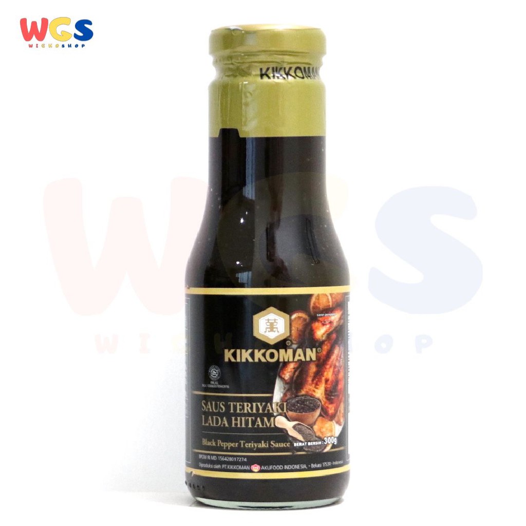 Kikkoman Blackpepper Teriyaki Sauce 300g - Saus Teriyaki Lada Hitam