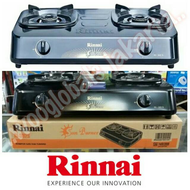 KOMPOR RINNAI GAS STOVE KITCHEN DAPUR 2 TUNGKU RI-302S ...