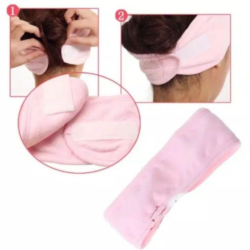 Facial Headband Bando Bandana Mandi Maskeran Masker 5 x 28CM