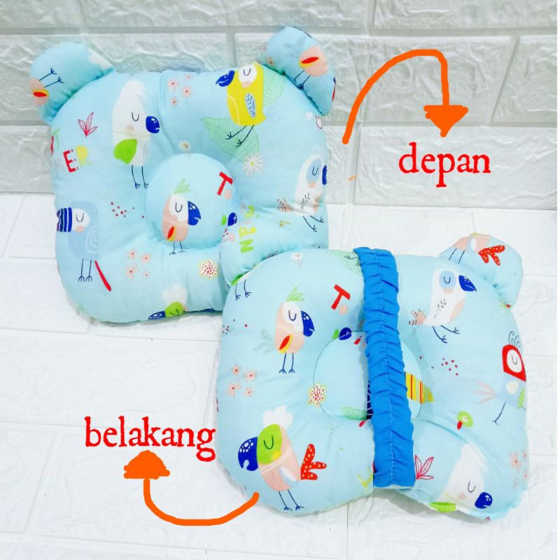 bantal bayi anti peyang karet