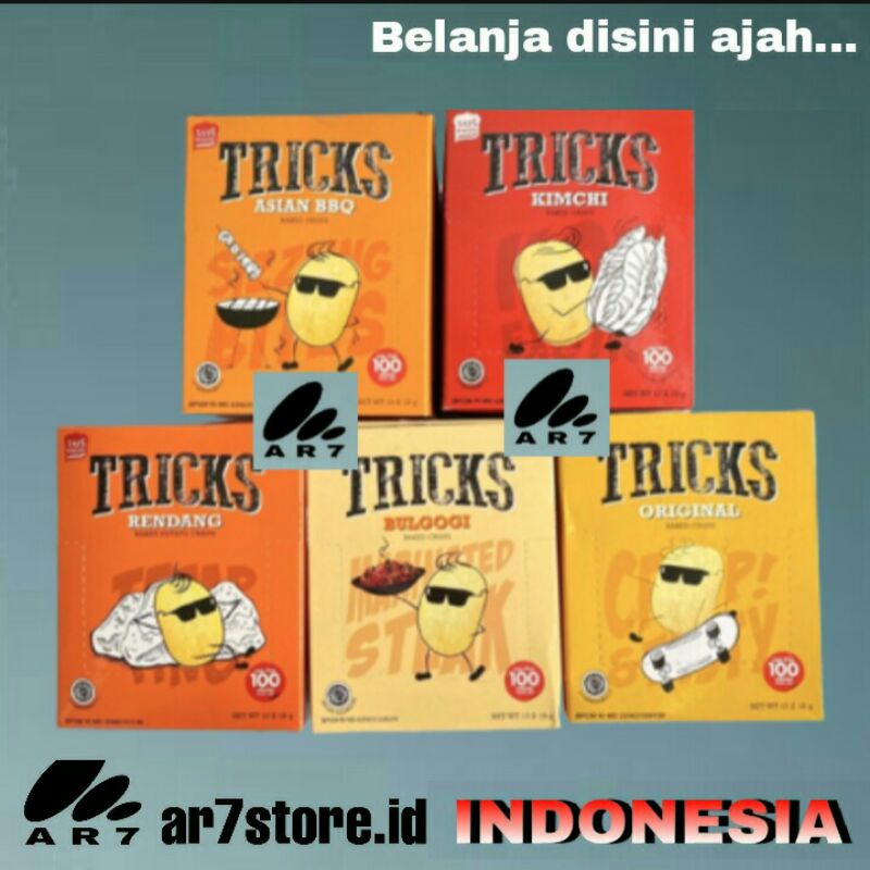 

TRICKS kentang potato crispy isi 1 Box (10x18gr)