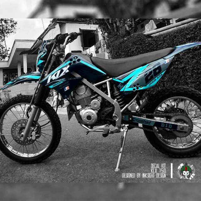 Dekal Sticker Decal Motor  Kawasaki KLX  150 Motif  Grafis 